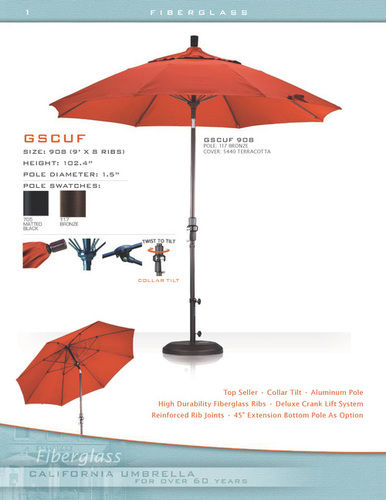 GSCUF908 Premium Market Aluminum Automatic Umbrella