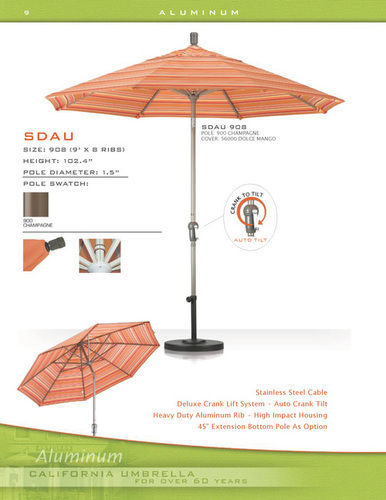 SDAU908 Premium Market Aluminum Automatic Umbrella