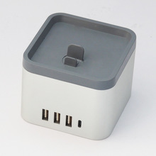 5Port USB Smartphone Charging Station For Multi Device Square