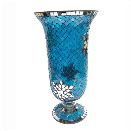 Mosaic Glass Candle Holder - Premium Quality Mosaic Design | Defect-Free Assurance, Modern Machine Crafted