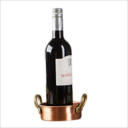 Rigid Copper Wine Bottle Coaster