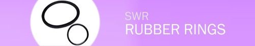 SWR Rubber Rings - Rubber Material, Various Sizes, Black Color | Heat and Weather Resistant, Extended Leak Prevention, Durable Performance