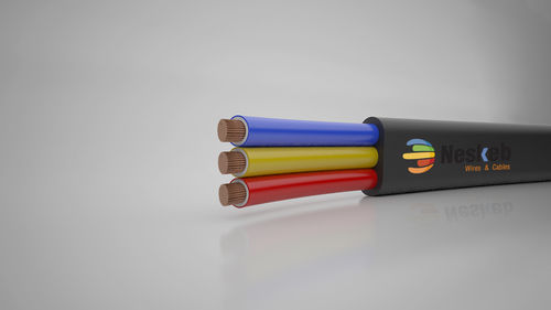 Rubber 3 Core Submersible Flat Cables