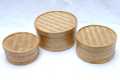 Bamboo Round Boxes