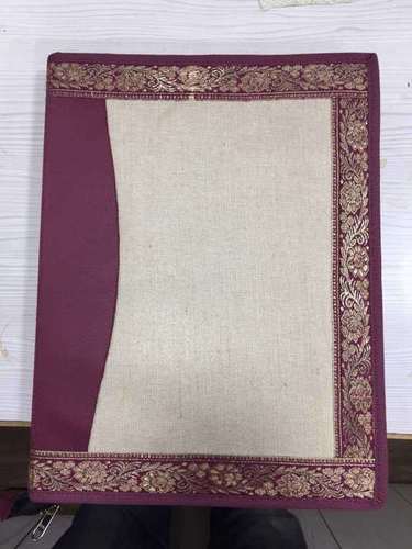 Jute File Folders With Laced Work