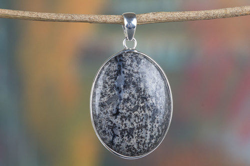 Handmade Sterling Silver Jasper Gemstone Pendant