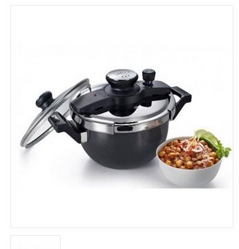 Clip On Hard Anodized Kadai Pressure Cooker