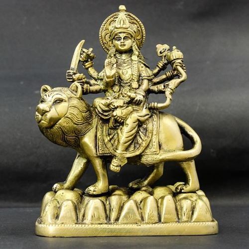 Pahado Wali Durga Brass Idols