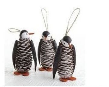 Pinecone Penguine Handicraft