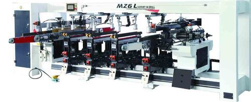 White Automatic Feeding Size Rows Boring Machine