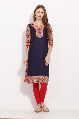 Designer Cotton Embroidered Kurtis