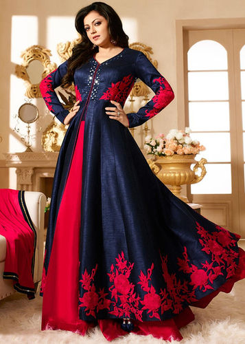 Navy Blue Heavy Partywear Suit