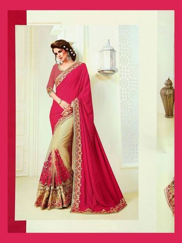 Buy Kuvarba Fashion Women's Silk Embroidered Saree With Blouse Piece - at  Best Price Best Indian Collection Saree - Gia Designer