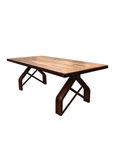Rustic Finish Industrial Dining Table