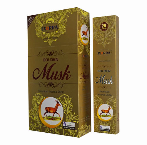 Golden Musk Incense Stick Burning Time: 45 Minutes