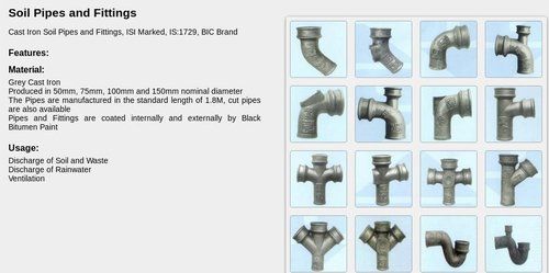 Soil Pipes And Fittings