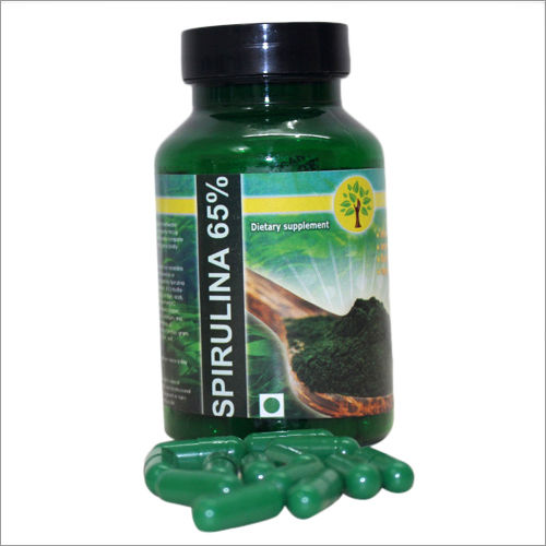 Spirulina Tablets - 60 Capsules, Immune System Booster & Digestive Health Enhancer, Natural Body Detoxifier, Anemia Improvement Formula