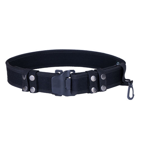 Black Tactical Web Belt for Men (NU86)