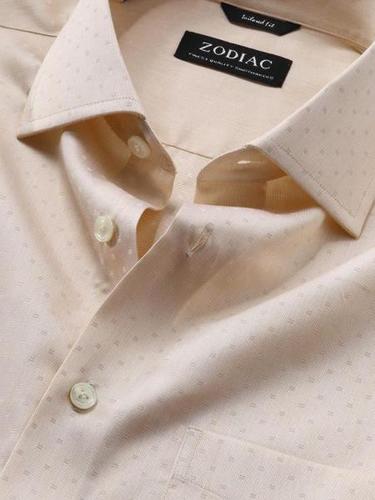 Tailored Fit Formal Cream Shirt