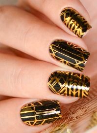 Water Nail Decal (F 136 Gold)