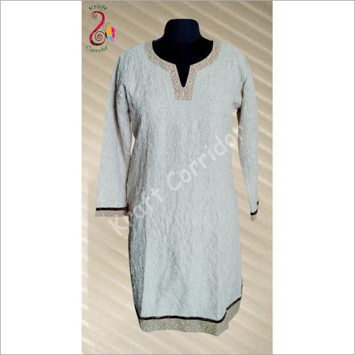 White Chikan Kurti