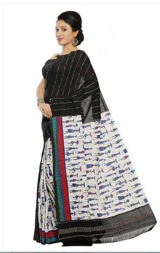 Designer Khesh Saree in Black Color