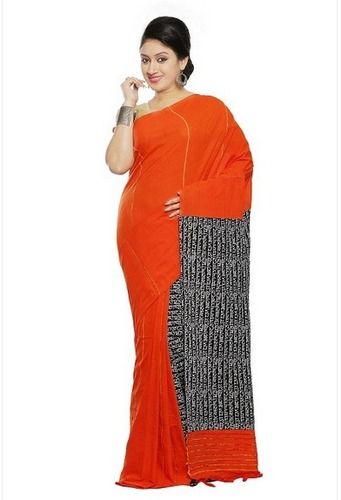 Designer Khesh Saree in Orange Color