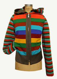 Striped Wool Hoody