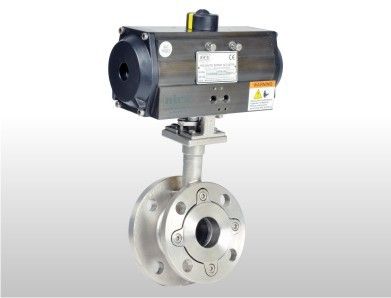 Pneumatic Rotary Actuator Operated Flush Bottom Ball Valve