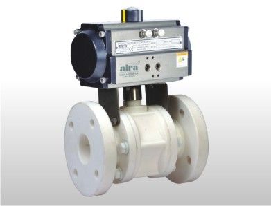 Pneumatic Rotary Actuator Operated Polypropylene Ball Valve