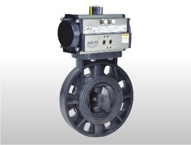 Pneumatic Rotary Actuator Upvc Butterfly Valve