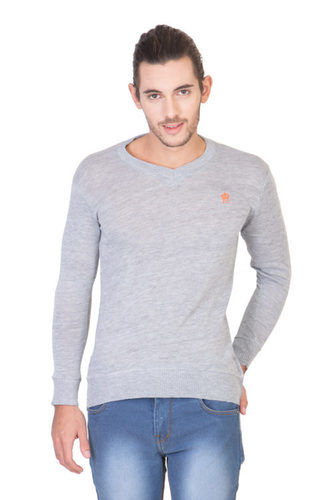 V Neck Grey T Shirt