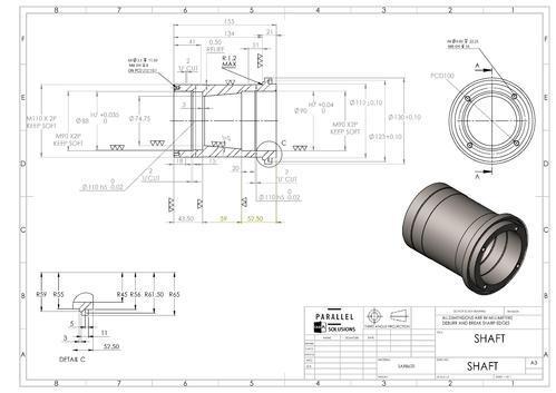 Production Drawing Service By Parallel Cad Solutions