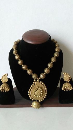 Temple Terracotta Necklace Set