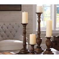 Designer Three Slot Wooden Handicraft Candle Holder