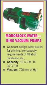 Monoblock Water Ring Vacuum Pump
