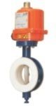 PTFE Lined Butterfly Actuated Valve