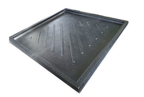 Square Shower Tray Black