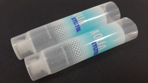 Empty Toothpaste Tube Transparent body For Hotel Line