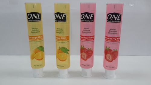 Transparent Toothpaste Packaging Flexible Plastic Barrier Laminated Tube