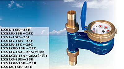 Iron Or Brass Body Durable Rotary Vane Pointer Water Meter