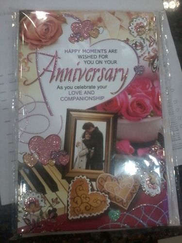 Black Marriage Anniversary Card