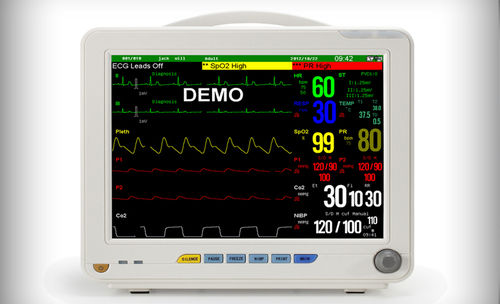 Multipara Monitor - Expertly Engineered with ECG Cable, SpO2 Probe, EtCO2 Integration, Customizable for Philips, Schiller, BPL Systems