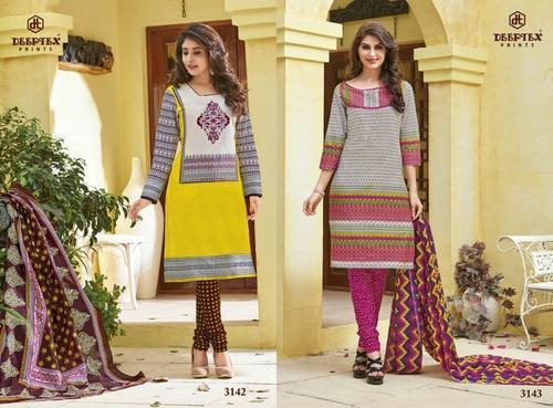 Cotton Printed Salwar Suits Dress Material