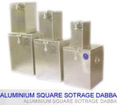 Aluminium Square Storage Dabba