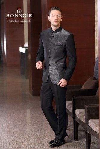 Grey Bandhgala Suit