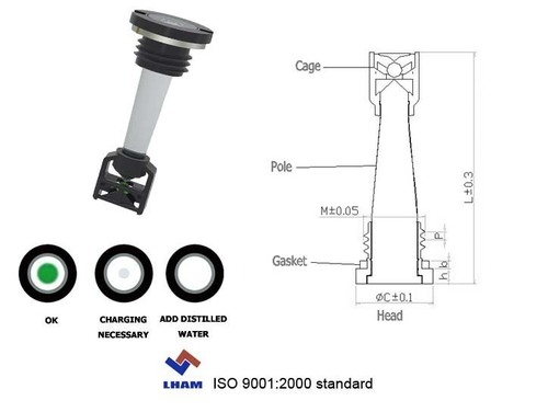 Car Battery Indicator For Automotive Battery With One Balls A201
