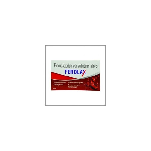 Ferolax Ferrous Ascorbate with Multivitamin 100 Tablets