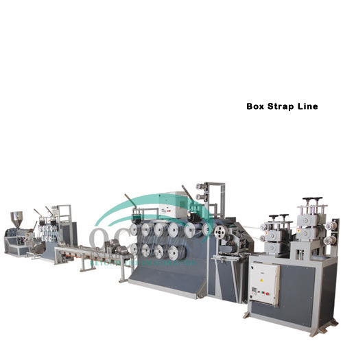 Heavy Duty Box Strapping Machines - PP/HDPE/PET Material, Automatic, White & Blue | Computerized PLC Control, Versatile Packaging Line