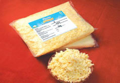 Mozzarella Cheese - 100% Vegetarian, Excellent Stretch with Good Melting Characteristics, Free Flowing with Uniform Shreds